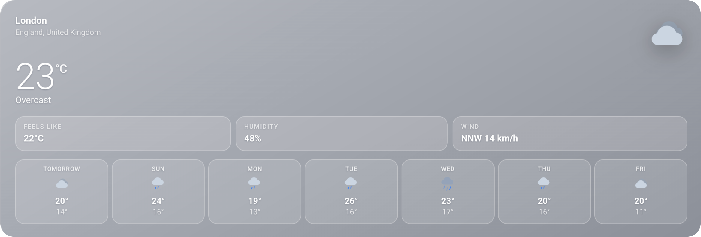 Glass layout preview